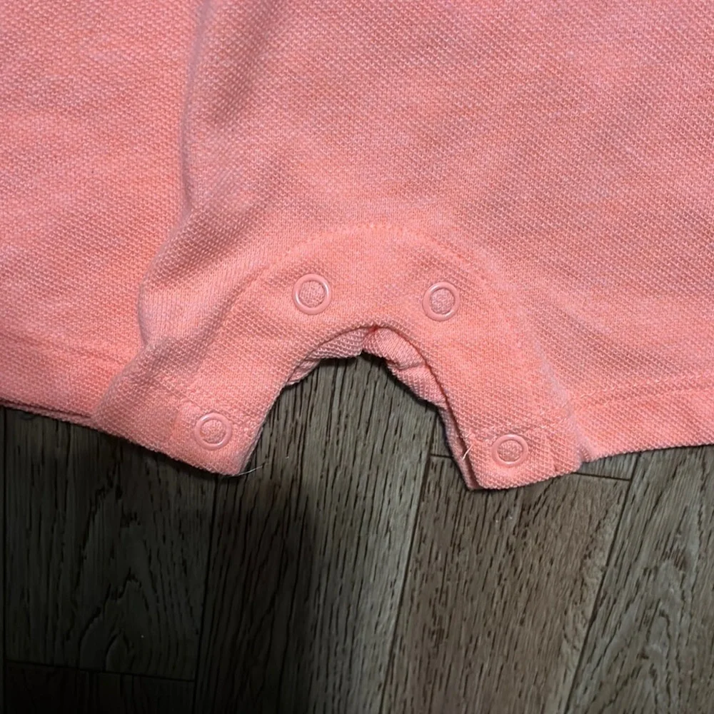 Carter's Orange Baby Romper with Navy Trim (AB1)